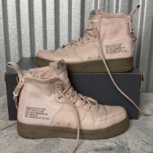 Nike Air Force 1 SF High Utility AA3966-600 Pink Womens Size 8